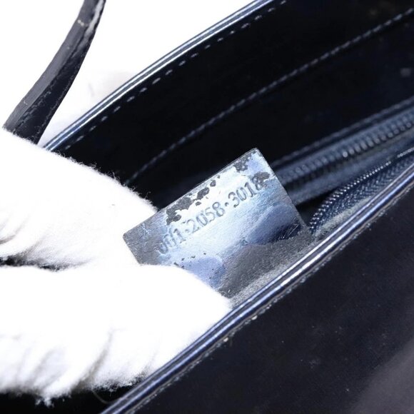 GUCCI Shoulder Bag Enamel Navy Silver Auth bs28873 - Picture 10 of 16